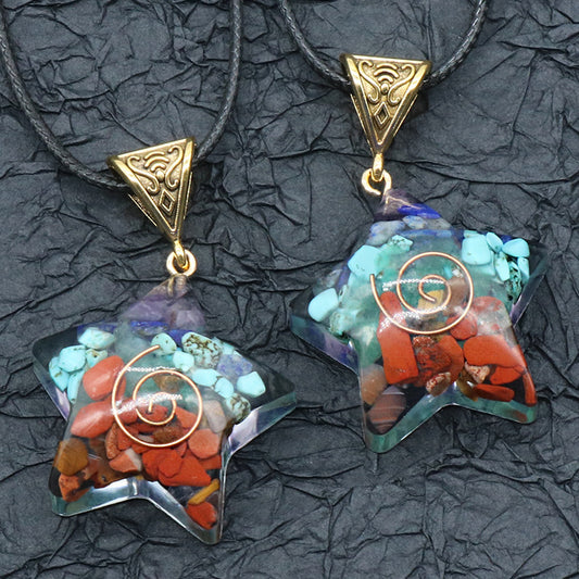 7 Chakra Healing Necklace – natural crystal pendant for meditation and spiritual balance