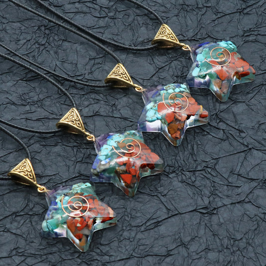 Meditation jewelry – 7 Chakra healing stone necklace in elegant design