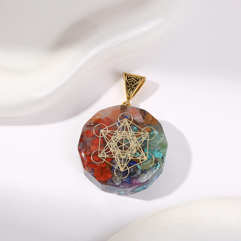 7 Chakra Healing Necklace – natural crystal pendant for meditation and spiritual balance
