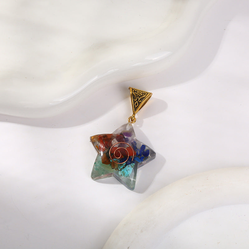 7 Chakra Healing Necklace – natural crystal pendant for meditation and spiritual balance